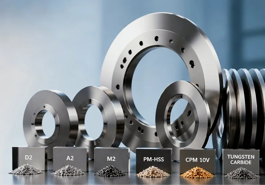 Mirror-polished tissue log-saw blade engineered for industrial converting applications