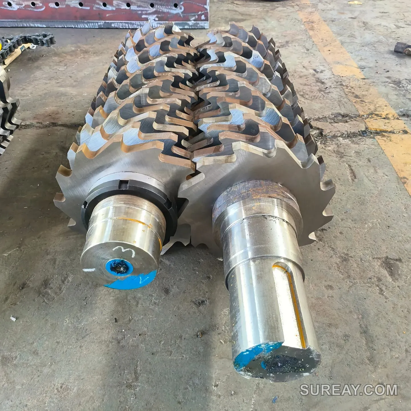 Twin-Shaft Shredder Blades Shipped to a Plastics Recycling Plant in Brazil