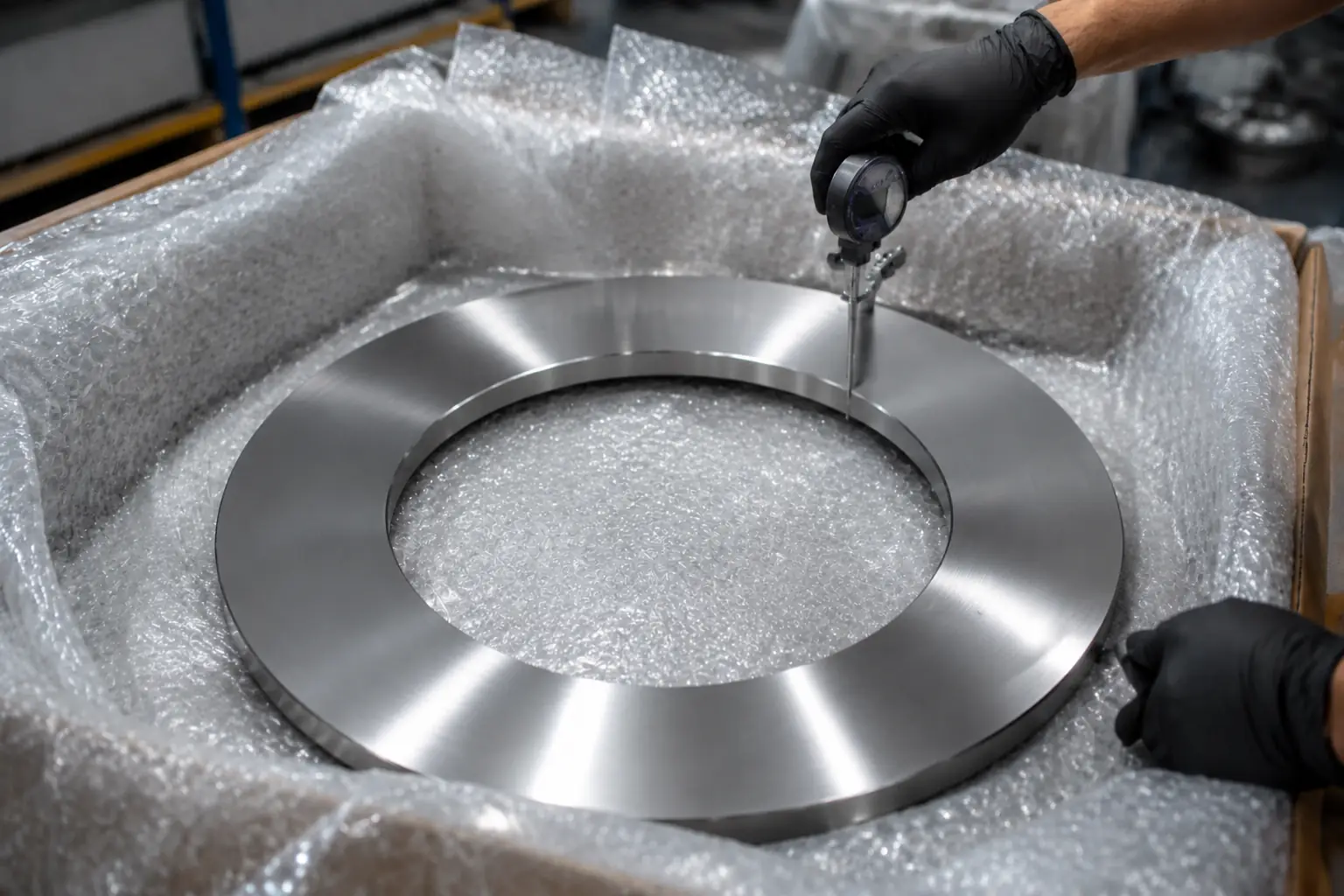 CMM coordinate measuring machine quality inspection of industrial cutting blades